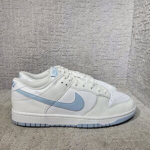 Nike Dunk Low Retro Men's Size US 13 White Light Armory Blue Sneakers DV0831-109